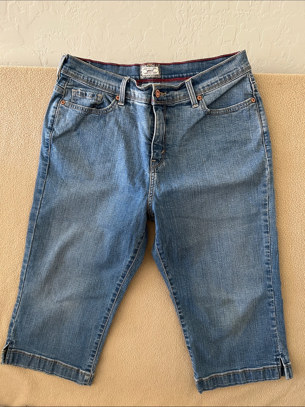 Levi’s 512 Perfectly Slimming CAPRI Denim Jeans - Size 14 Petite - Stretch